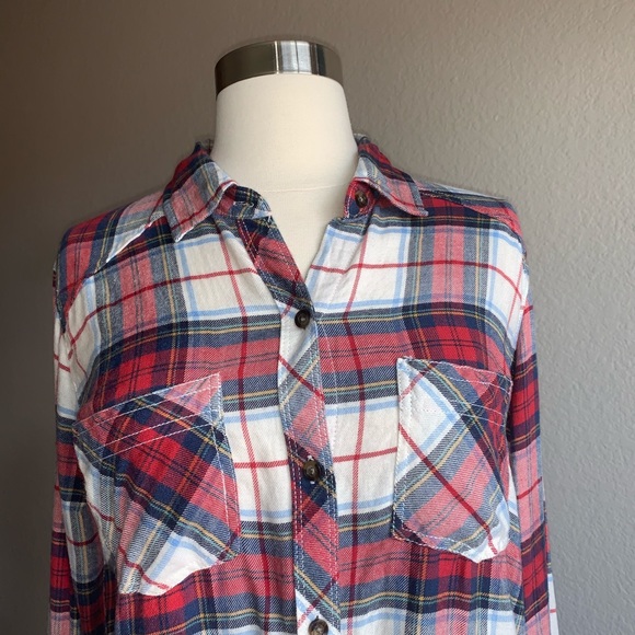🍓Beautiful Abercrombie & Fitch Plaid Flannel Cotton Shirt like new confirmation - Picture 10 of 11